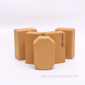 O Yoga de Cork de Cork Natural Blocks Pilates Bricks para exercícios